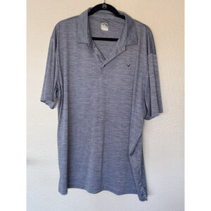 Callaway Opti-Dri Polo Shirt Men’s XXL Blue Stripe Golf Performance Short Sleeve